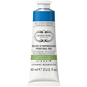 Encre d’impression Lavable à L'eau - Bleu Océan - 60ml