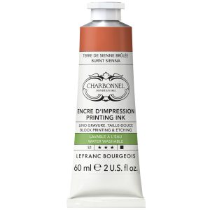Encre d’impression Lavable à L'eau - Terre De Sienne Brûlée - 60ml