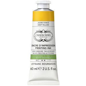 Encre d’impression Lavable à L'eau - Jaune Foncé - 60ml