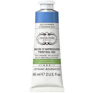 Encre d’impression Lavable à L'eau - Bleu Outremer - 60ml