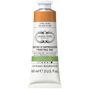 Encre d’impression Lavable à L'eau - Ocre Jaune - 60ml